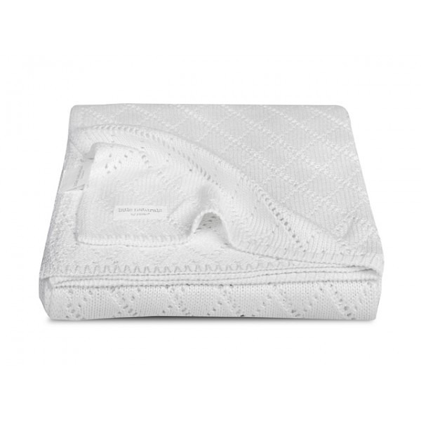 Little Naturals takar� - 100x150cm Crochet white